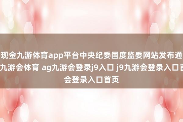 现金九游体育app平台中央纪委国度监委网站发布通报-九游会体育 ag九游会登录j9入口 j9九游会登录入口首页