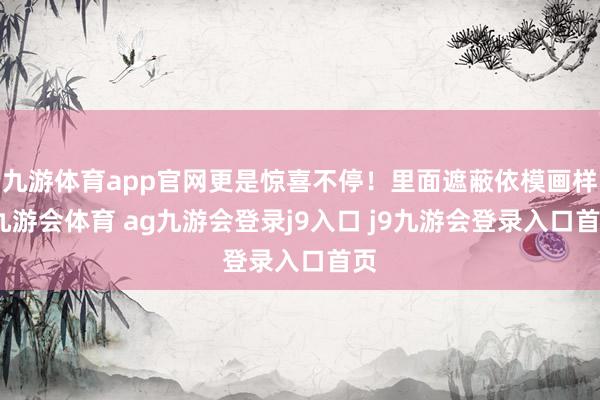 九游体育app官网更是惊喜不停！里面遮蔽依模画样-九游会体育 ag九游会登录j9入口 j9九游会登录入口首页
