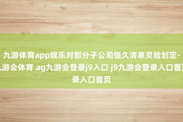 九游体育app娱乐对部分子公司恒久清寒灵验划定-九游会体育 ag九游会登录j9入口 j9九游会登录入口首页